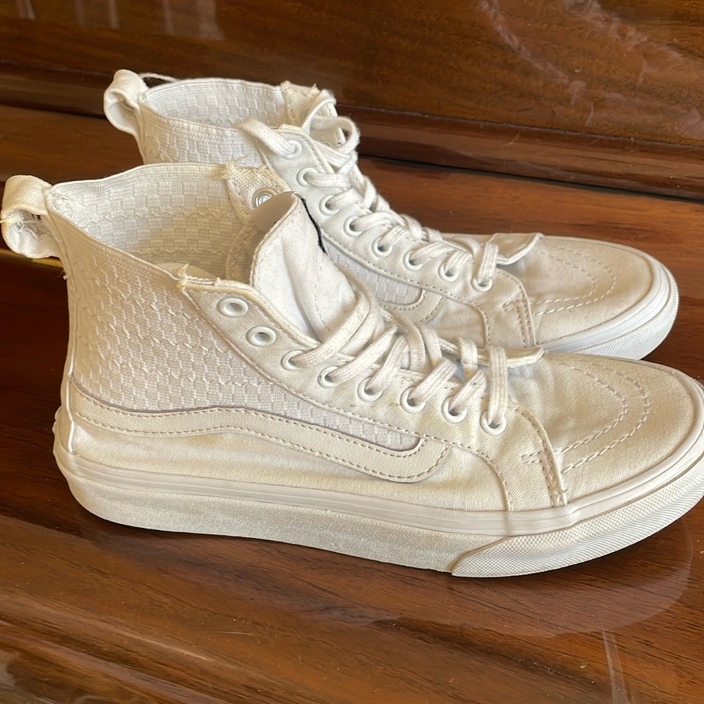 White High-Top Vans